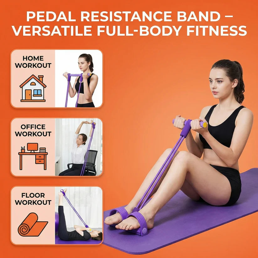 Multifunction Pedal Resistance Band Trainer