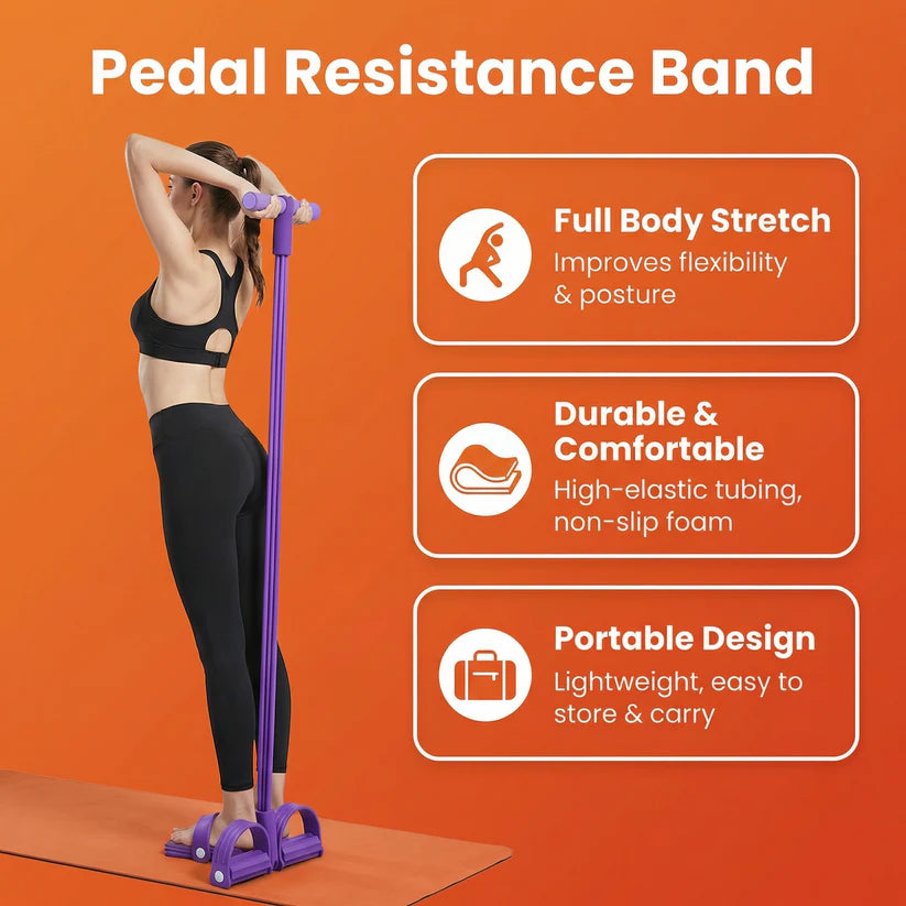 Multifunction Pedal Resistance Band Trainer
