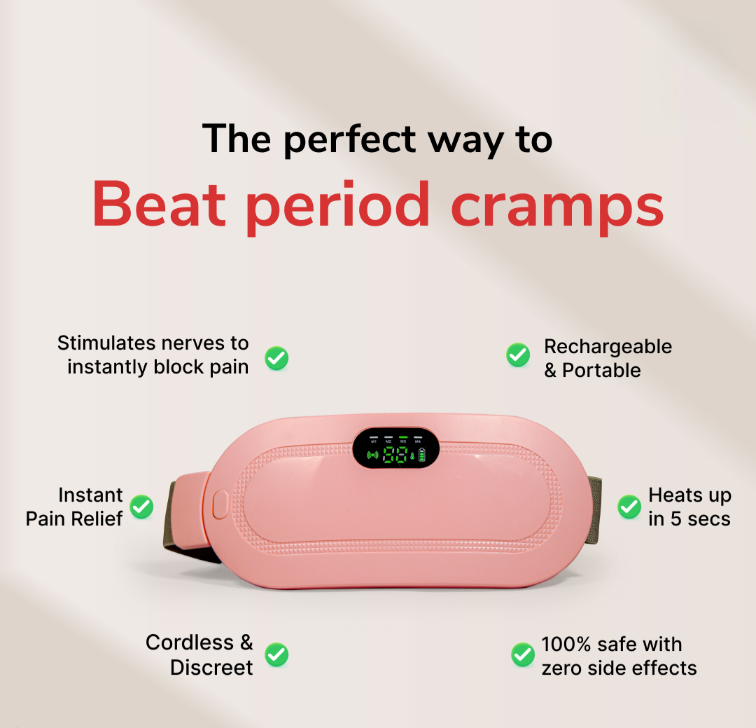 Period Cramp Relief Massager with Heating Pad