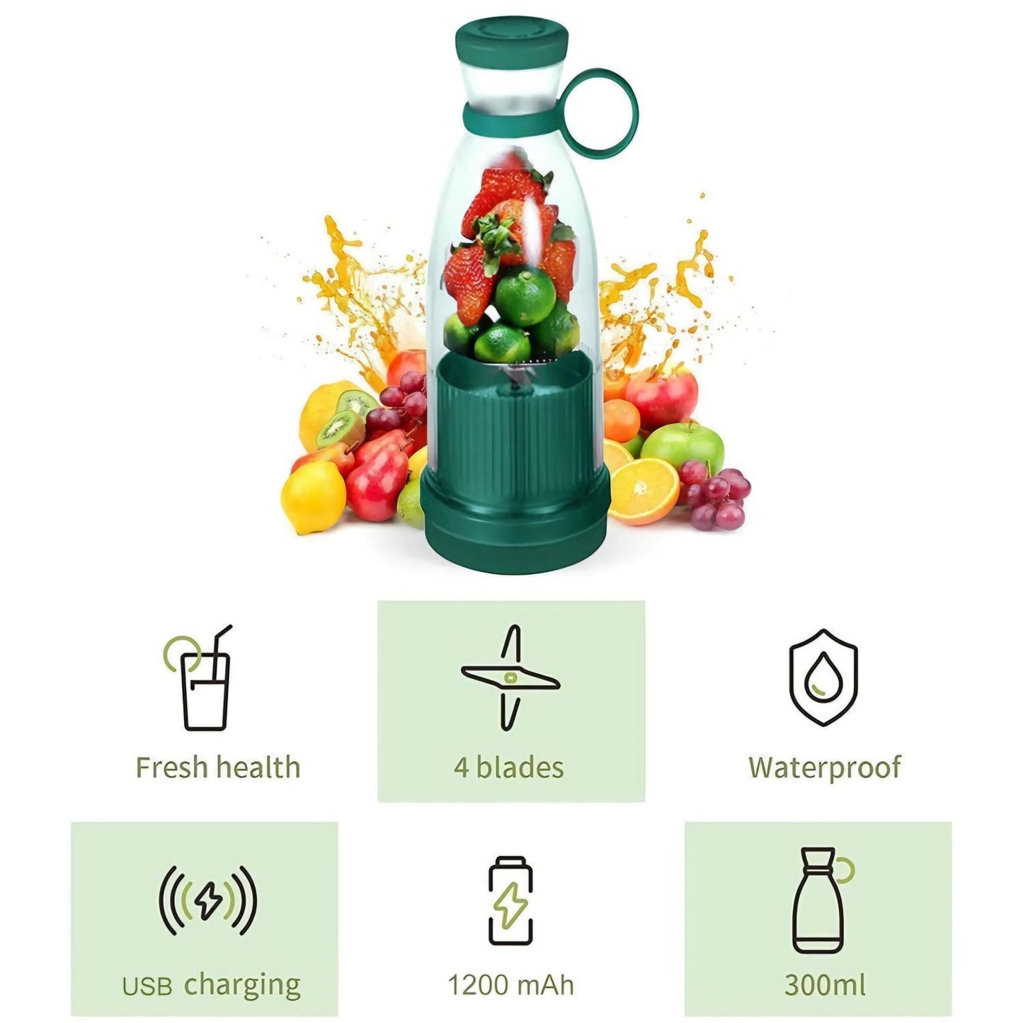 Portable Mini Blender Bottle for Fresh Juice